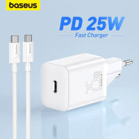 Baseus USB C Charger 25W รองรับ Type C PD Fast Charging ที่ชาร์จศัพท์แบบพกพาสำหรับ 13 Pro Max Samsung S22 S21แท็บเล็ต