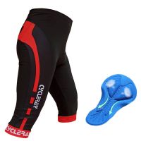 [READY STOCK] CYCLERAY Mens Cycling Pants Gel Pad Elastic Cycling Tight Pants Clothing Calf-Length Bike Riding Shorts MTB Bike 3/4 Short Bicycle Trousers