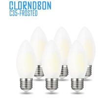 CLORNDSON Dimmable C35 LED 2W 4W 6W 8W Edison E26/E27 Spotlight Frosted Candle Lamp 110V 220V Filament Bulbs Chandelier Lighting