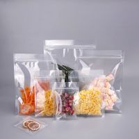 Transparent Zip Lock Plastic Bags Zipper Self Sealing Packaging Bags Ziplock Reclosable Poly Bag Food Gift zip lock bag 100 pcs Food Storage Dispenser