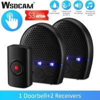 ❅ WSDCAM Smart Doorbell Camera Waterproof Outdoor Doorbell Wireless Long Distance Remote 300M LED Flash Security Alarm Outdoor Hom