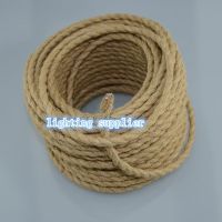 2*0.75mm2 1/2/3/5/10M Edison Vintage Electrical Wire Rope Twisted Wire Retro Textile Braided Cable Pendant Light Wire Lamp Cord Wires Leads Adapters