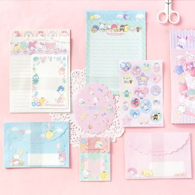 ۞ New Cute Sanrio Convenience Book My Melody Hellokitty Note Book Cute Paste Notepad Stationery Student Stationery Supplies