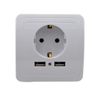 GONGFENG NEW 86 Type Wall Socket with Double USB European Standard Plug Panel Special Wholesale Free Shipping