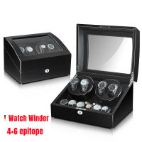 H&amp;A (ขายดี)Watch Winder กล่องเก็บนาฬิกา 4 เรือน กล่องหมุนนาฬิกา ตู้เก็บนาฬิกา แข็งแรง ทนทาน เก็บนาฬิกาได้มากถึง 10 เรือน