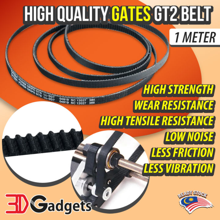 GATES GT2 Powergrip® LL-2GT RF Timing Belt 6mm 9mm Belt Width 1 Meter ...