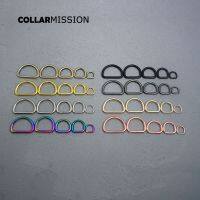 【CC】✵⊕┅  Non-welded nickel plated hardware D ring for garment luggage backpack cat dog collar 8 10 to 30mm 5 sizes