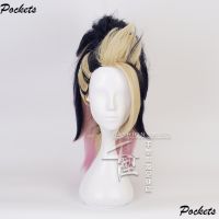 pengwei [Thousand Types] League Of Legends LOL KDA Akali Navy Blue Room Color Gradient Ponytail Cos Wig Cosplay AYWV bnxt