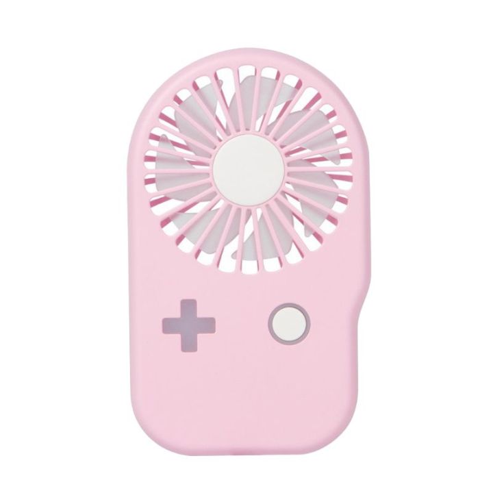 Mini Portable Handheld USB Rechargeable Fan Unique Game Console Shape Summer Air Conditioner Cooling Fan with Lanyard for