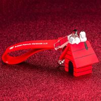 Genuine Red House Beagle Dog Charlie DIY Keychain Bag Pendant Toys for Children Model Anime Figures Favorites Collect