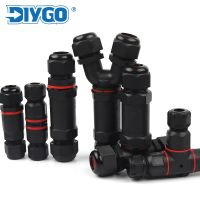 ♞ IP68 I/Y/T Shape M20/M25 Waterproof Connector 2/3/4/5 Pin Screw Terminal Adapter For 6-16mm Cable Outdoor Wire Connector DIY GO