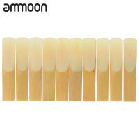 [okoogee]10-pack Pieces Strength 1.5 Bamboo Reeds for Bb Tenor Saxophone Sax Accessories