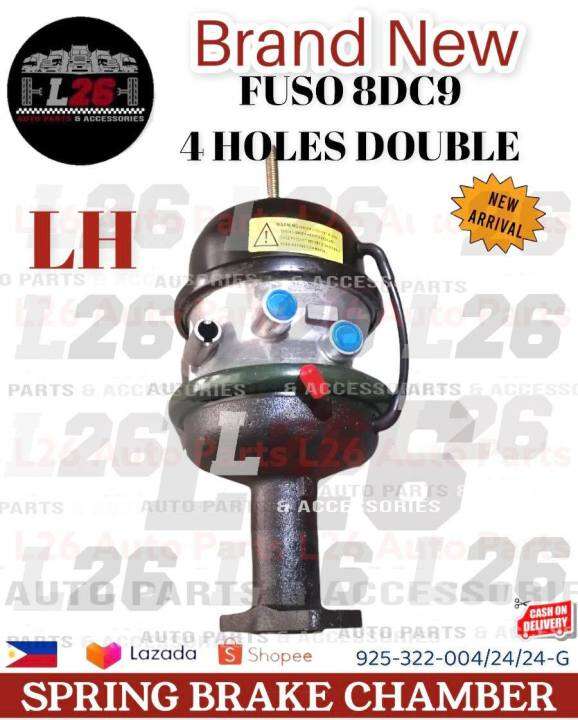 Fuso 8DC9 SPRING BRAKE CHAMBER 4 HOLES 925322004/24/24G Double