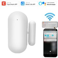 Tuya Smart WiFi Open / Closed Window Door Sensor Detectors App Notification Alert / Security Alarm Sound with Alexa Google Home