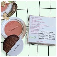 Clarins Joli Blush #07 Cheeky Peach 5g. คลาแรงส์ บลัชออนพร้อมแปรงปัดแก้ม สูตรติดทนนาน ที่ปัดแก้ม สีพีช เหมาะกับทุกสีผิว