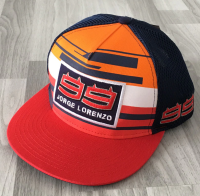 หมวกแก็ป ลายแข่งรถซิ่ง ฮอนด้า โรเลนโซ่ 99 มอเตอร์ไซค์ Baseball Caps Embroidery Mens Womens Motorcycle HONDA RESPOL Fans Cap Jorge lorenzo 99 Snapback Hats Bone Hip Hop Cap Hat Racing Car Moto Gp