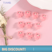 ?【Lowest price】TANG ตุ๊กตาหมีเรืองแสงทำจากเรซิ่น10ชิ้นของประดับตกแต่งขนาดเล็กกระถางตกแต่งสวนกระถาง