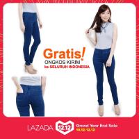 SOURCE Windfall Jeans-(Gratis Ongkir) กางเกงยีนส์ขายาว/กางเกงเลกกิ้งเอวยางกางเกงยีนส์ยีนส์รัดรูป/กางเกงยีนส์ไซส์ใหญ่31-38