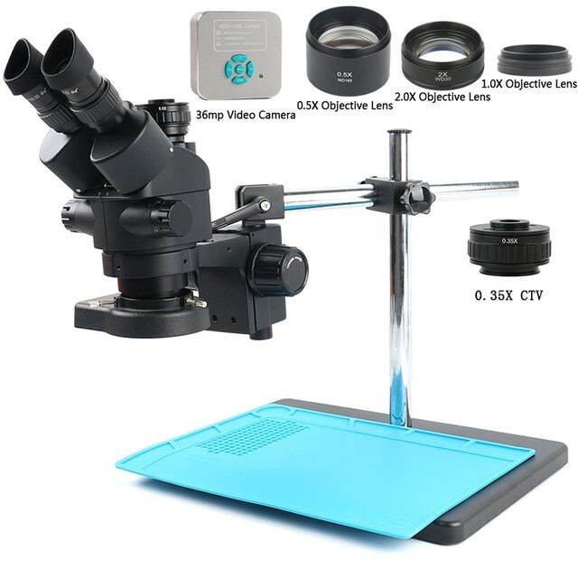 Lens Barlow Adapter CTV Microscope Trinocular Stereo Zoom Continuous 3