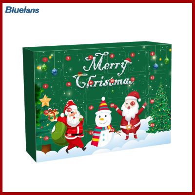 Bluelans®ชุดสร้อยข้อมือปฏิทินนับถอยหลังคริสต์มาส1ชุดอุปกรณ์เครื่องประดับกำไลลูกปัดแบบทำมือสำหรับงานเทศกาล