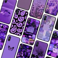 Purple aesthetic Phone Case For Redmi 9A 8A 7A 7A 7 6A 5A 5 Plus 4X S2 GO K20 K30 6 Note 8 9 Pro Cover