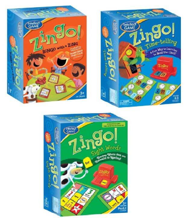 ZINGO Board Game★Sight Words★Bingo with Zing★Time Telling★Educational