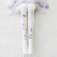 Alice dreams printing pantyhose Japanese lolita Lolita Lolita girl stockings bottoming socks