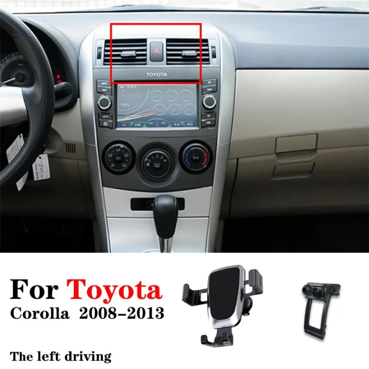 ที่วางโทรศัพท์ในรถยนต์แรงโน้มถ่วงสำหรับ Toyota Corolla 2008-2013 LEVIN ...