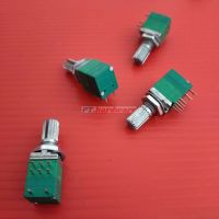 โพเทนชิโอมิเตอร์ Potentiometer วอลลุ่ม VR ปรับค่า 8 ขา B1K ถึง B500K #8 ขา เขียว (1 ตัว)