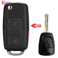 【♘COD Free Cas♘】 qiukekang81481 Kutery รีโมทคอนโทรล2ปุ่มสำหรับ Kia กุญแจรถแบบไม่มีใบมีด433 Mhz