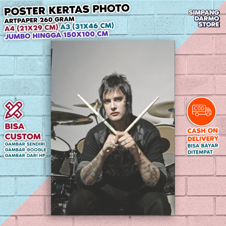 Poster Avenged Sevenfold A7x Terbaru Tersedia Berbagai Ukuran A4 A3 Besar Kecil Hires Bisa 3407