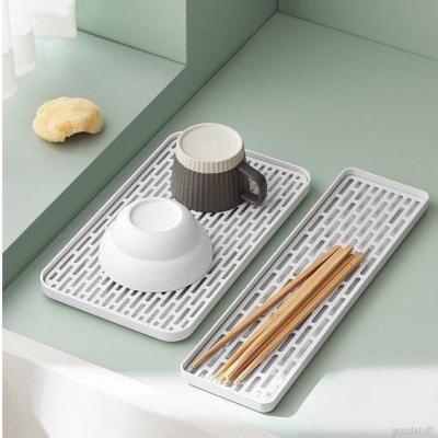 Kitchen Tool Cup Drain Tray Plastic Drip Tray Multifunctional Organizer Tray Drainboard Tray