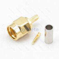 SMA Male Plug Crimp for RG316 RG174 RG179 Coax Cable RF Connector lot wholesale