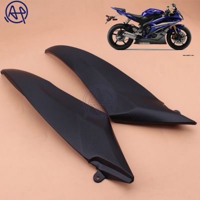 1pair Motorcycle Sticker Black Plastic L R Gas Tank Side Cover Panel Fairing For Yamaha YZF R6 2006 2007