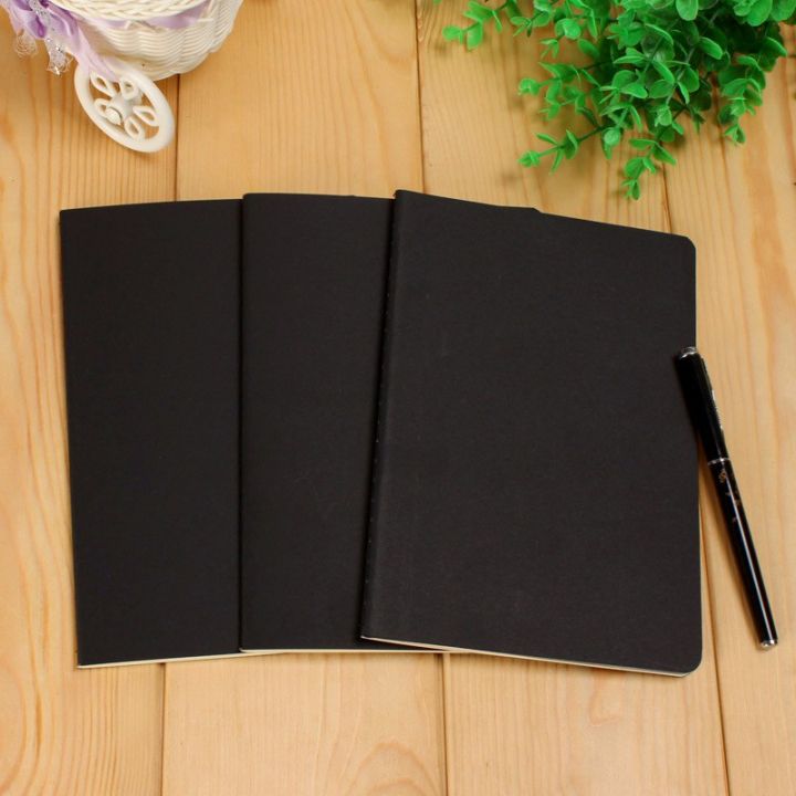 88-pages-a6-retro-blank-paper-notebook-diary-blank-sketchbook-for-graffiti-painting-drawing-black-cover-88-pages-office-school-stationery