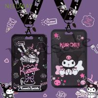 【hot sale】 ∏☃❅ B11 NEEDWAY Cute Cartoon Card Holders Students Card Access Control Korean Card Case Kuromi With Lanyard Melody Credit ID Kawaii Keychains Card Storage Cover