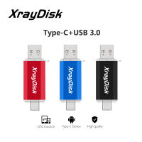 Xraydisk Usb C Type C Flash Drive 32GB 64GB 128GB 256GB 2 In 1 Otg USB 3.0 Thumb Drive Memory Stick with External Storage Data