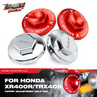 XR400R Tap ปรับหลุม Cap สำหรับฮอนด้า XR 400R TRX400 TRX 400 Motard อุปกรณ์มอเตอร์ไซค์ฝาสูบอลูมิเนียมปก