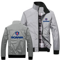 Scania เสื้อแจ็คเก็ตกันน้ําแขนยาวสไตล์เกาหลีสําหรับผู้ชาย