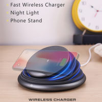 แท่นชาร์จไร้สาย Wireless Charger โคมไฟตั้งโต๊ะ desk lamp ขาตั้งมือถือ พับเก็บได้ ชาร์จเร็ว ใช้กับมือถือมาตรฐานQiทุกรุ่น