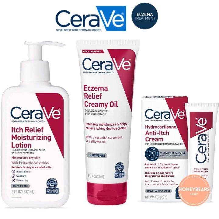 CeraVe Eczema Itch Relief Moisturizing Lotion, Creamy Oil Moisturiser