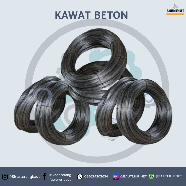 KAWAT BETON / BENDRAT 1 ROLL = 25 KG ( HARGA PABRIK / ROLL ) | Lazada ...