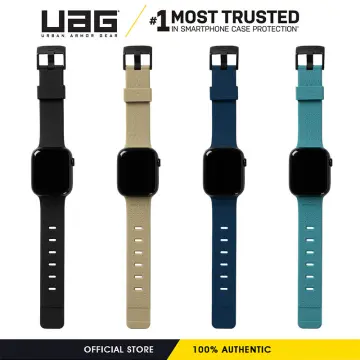 RIP CURL x UAG Compatible with Apple Watch Band 49/45/44/42mm for iWatch  Series Ultra 2/9/Ultra/SE 2/1-8/SE Trestles Khaki, Soft Touch Silicone  Adjustable Replacement Strap 