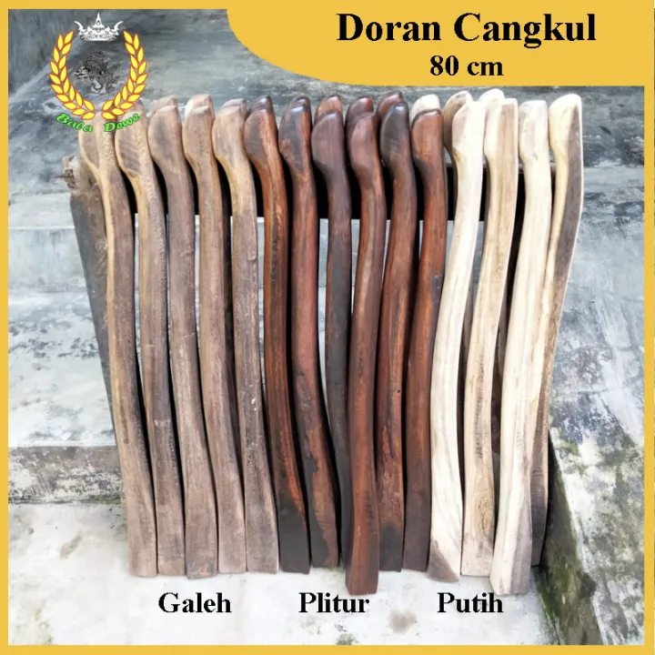 Doran Gagang Pacul 80 Cm Pegangan Cangkul Bahan Kayu Johar Pilihan