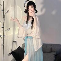 Xiaojiabiyu Chinese style Hanfu bellyband pajamas sexy emotional underwear transparent cheongsam uniform temptation