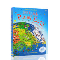 Usborne see inside planet earth, the original and genuine picture book in English, opens and flips through the paper and board books