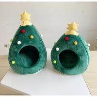 AL-280 ที่นอนแมว สุนัข หมา บ้านแมว คริสต์มาส  Christmas tree pet bed doghouse Cathouse ทรงกลม  พร้อมส่ง  บริการเก็บเงินปลายทาง สำหรับคุณ