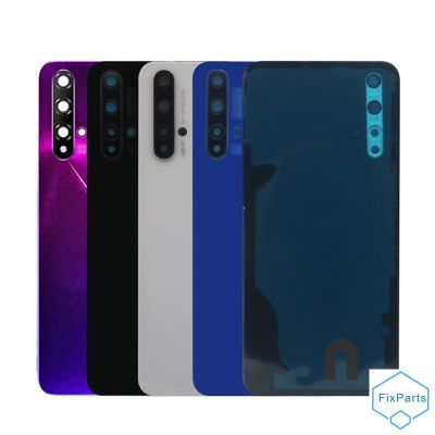 Cover For Huawei Nova 5T Back Glass Housing Rear Door Case With Camera Lens Adhesive Replacement