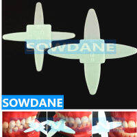 2ชิ้นเซ็ตทันตกรรมไม้บรรทัดยางสำหรับการวัดฟันร่องฟัน Occlusal ยางเครื่องมือเครื่องมือ