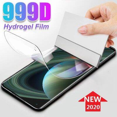 ไฮโดรเจลป้องกันแบบนิ่มสำหรับ OPPO Realme 7 6 5 3 C2 C3 X2โปรคลุมทั้งหมดฟอยล์เจลปกป้องหน้าจอ X50ไม่ใช่แก้วฟิล์มทีพียู